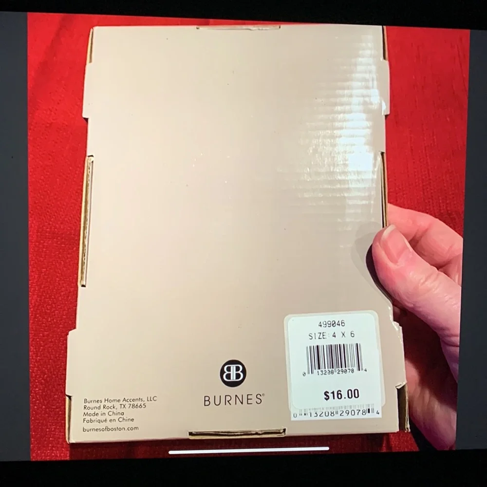 Burnes of Boston City Lights 4x6 Picture Frames NIB